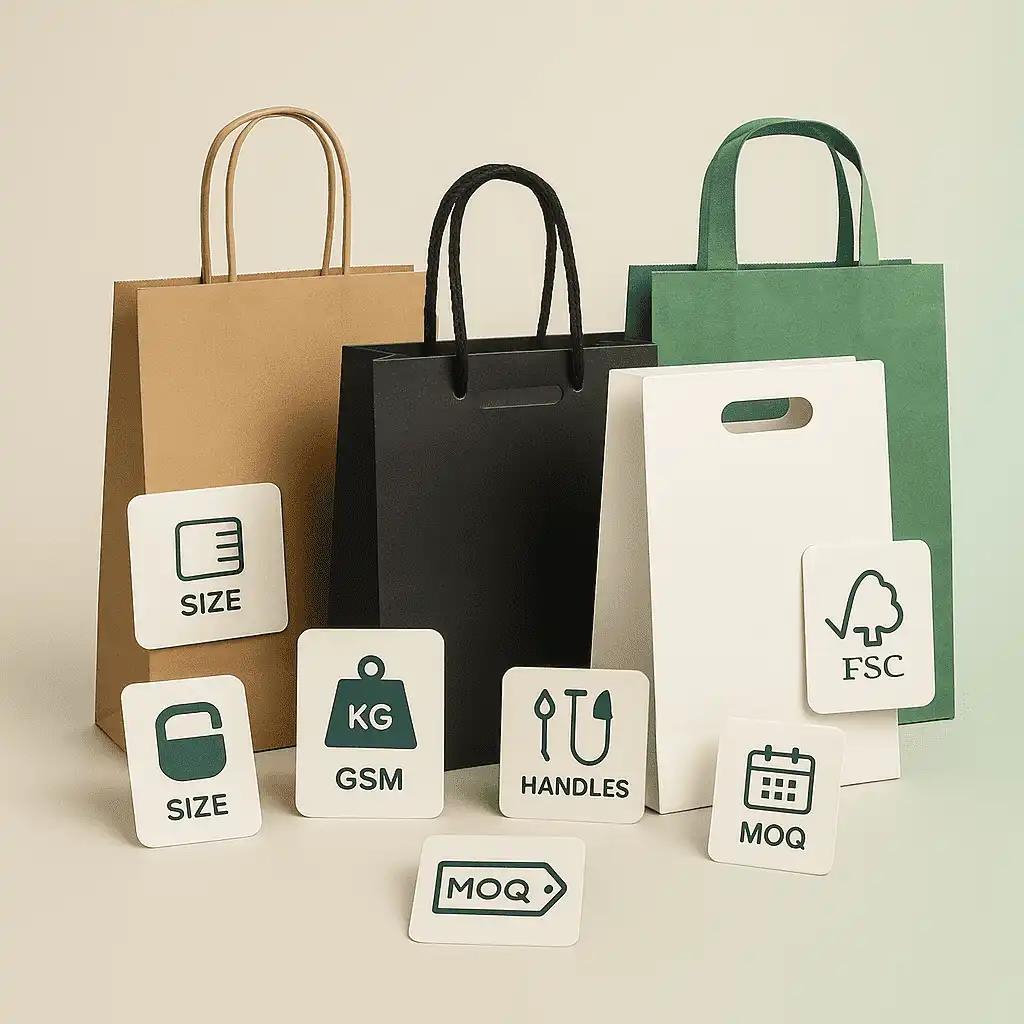 What factors do you consider when choosing a paper shopping bag?